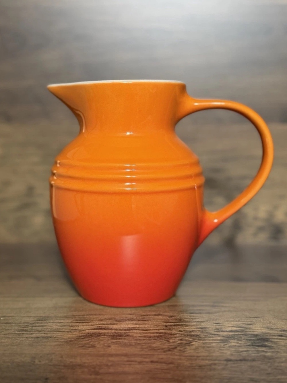 Le Creuset Stoneware Breakfast Jug Small 6" Pitcher 600ml / 20oz color ~
FLAME